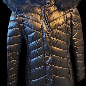 Kenneth Cole Black Quilted Jacket